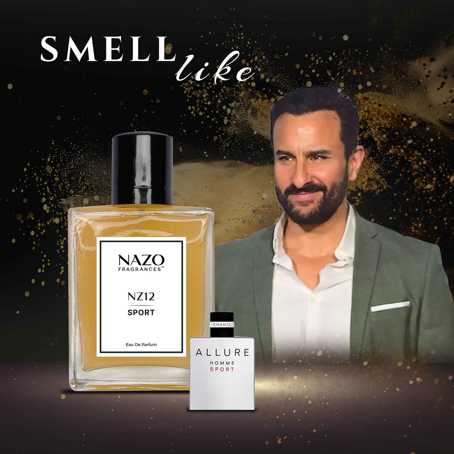 NZ12 - SPORT | Saif Ali Khan Perfume | Inspiration : Chanel Allure Homme Sport Eau Extreme