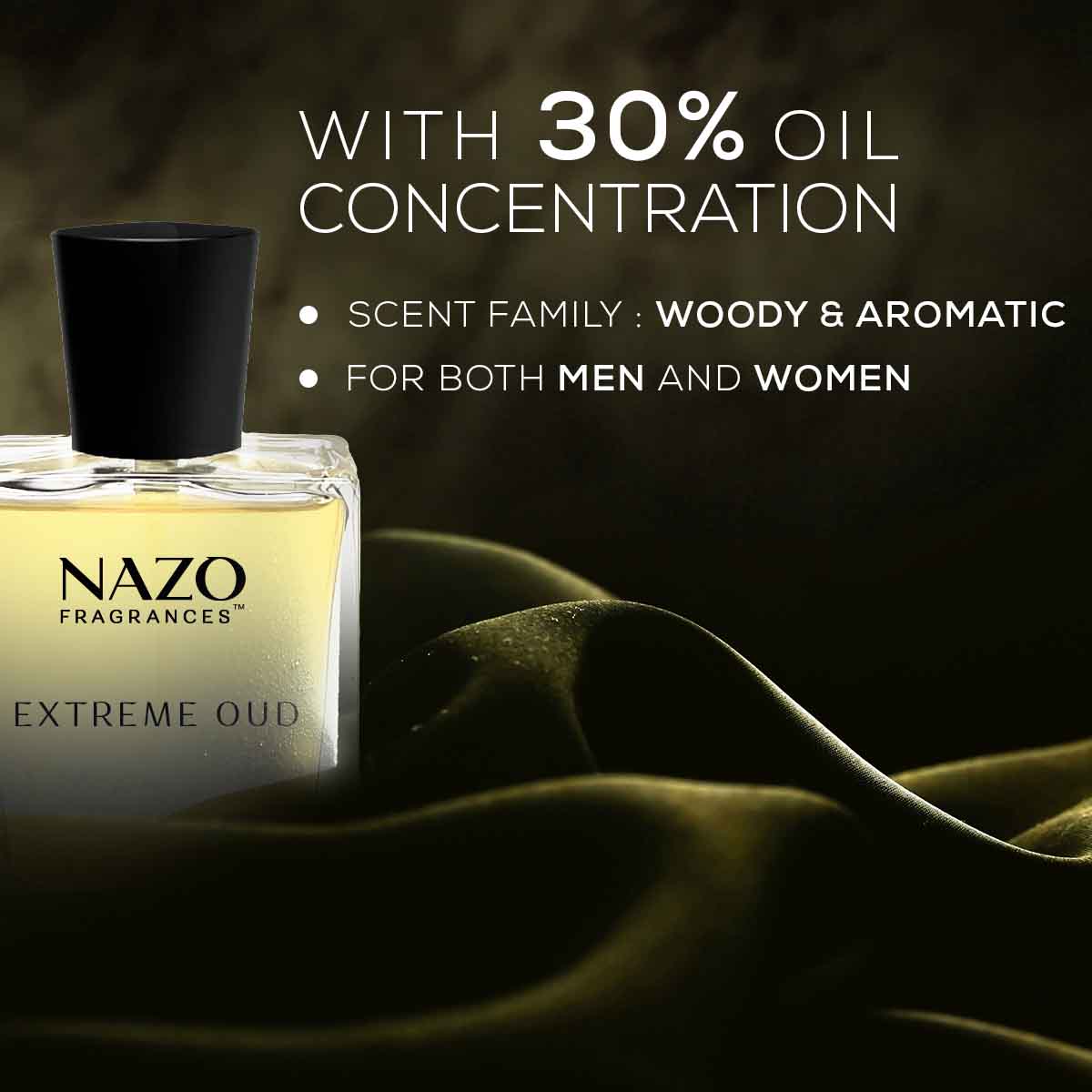 NAZO's Extreme Oud Perfume For Men and Women